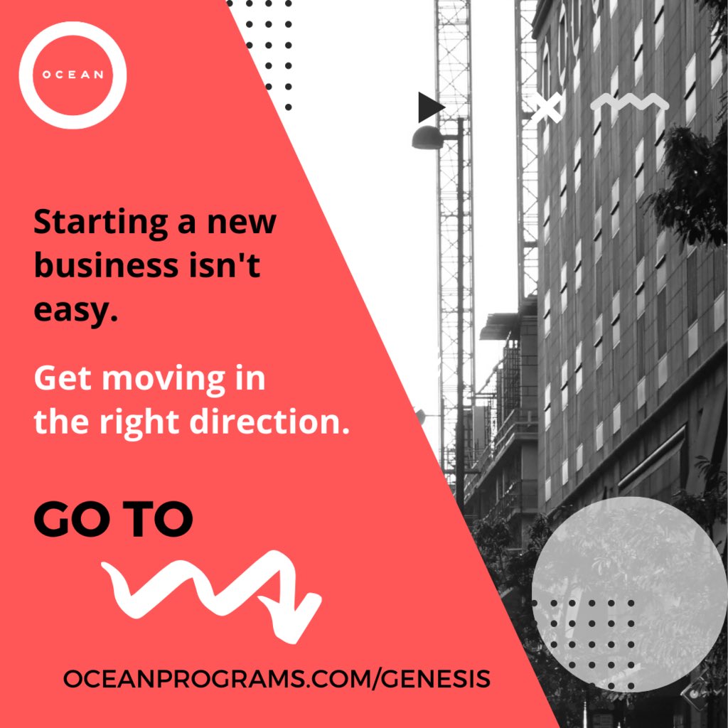 OceanPrograms's tweet photo. Ready for a change? Jumpstart your business idea or move your current business forward with our newly redesigned Genesis Entrepreneurship Training starting July 15th! https://t.co/tO4wk0Anpu
#OCEANPrograms #Genesis #entrepreneurship #businesstraining #smallbusiness #StartupCincy https://t.co/AsnWPBNNlp