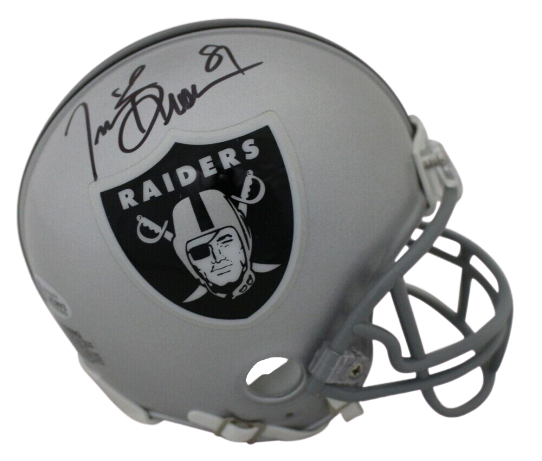 🚨 I'm giving away this autographed Tim Brown mini helmet &amp; a chance at a virtual chat with the #Raiders legend himself. All you have to do is...

1. #RT this post
2. Follow <a href="/TickPick/">TickPick</a> 

Picking the winner tomorrow at noon. #RaiderNation