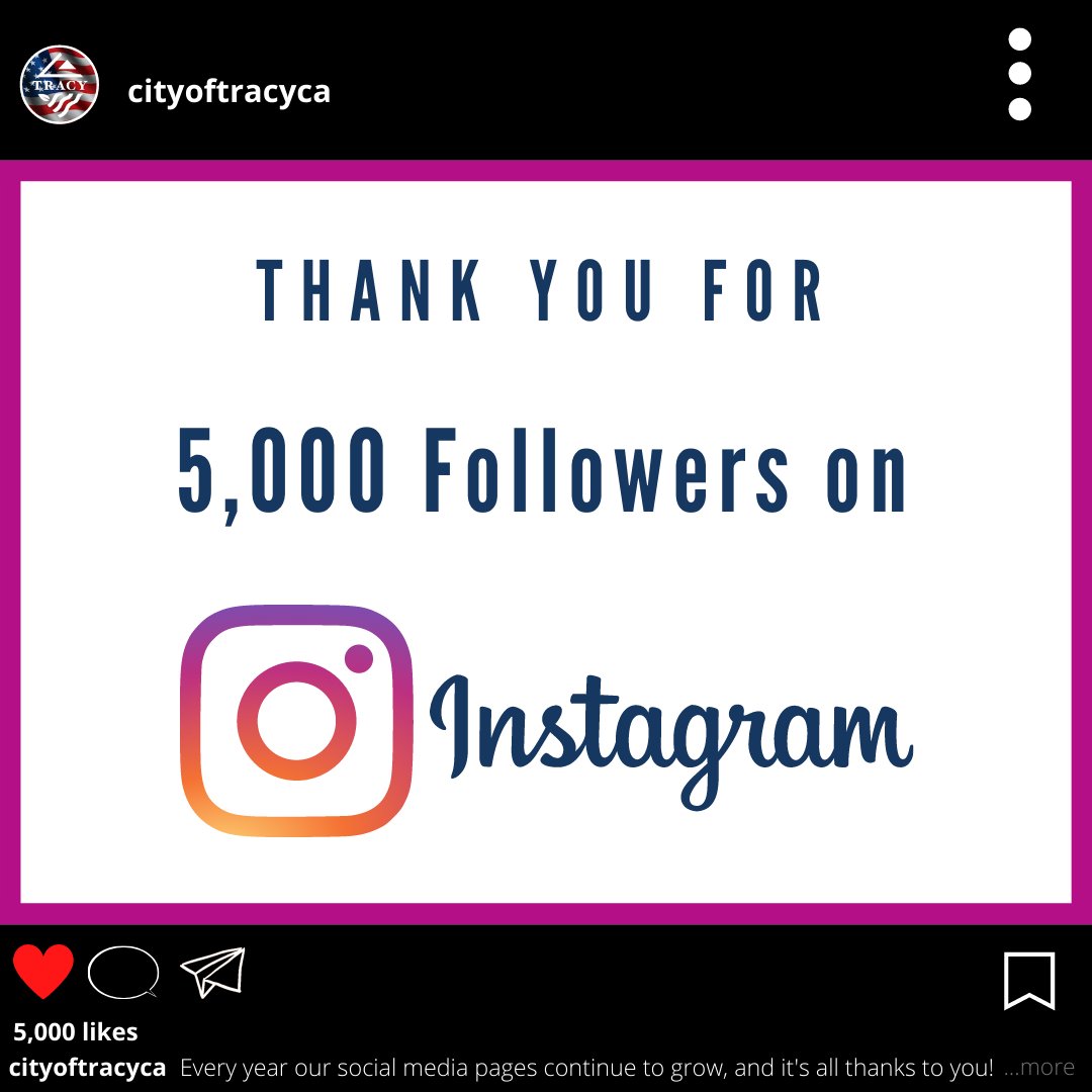 cityoftracy's tweet image. Every year our social media pages continue to grow. It&apos;s all thanks to you! We&apos;re proud to serve and engage with a supportive community both online &amp;amp; offline, and we will continue to provide you with quality information and updates on all things happening #InsideTheTriangle!