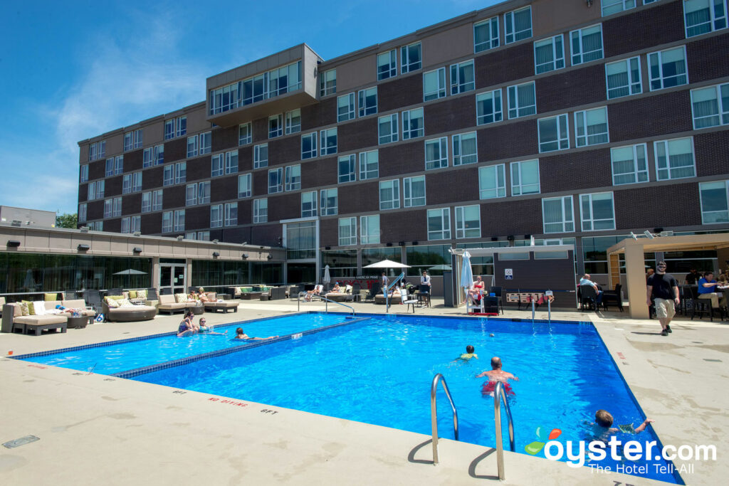 1) hotel indigo newton-riversidea 3.5-star hotel in the auburndale neighborhood of newton, ma. located about 11 minutes away from W right off i-95, it literally shares a parking lot with riverside station (the western-most T stop on the D line).