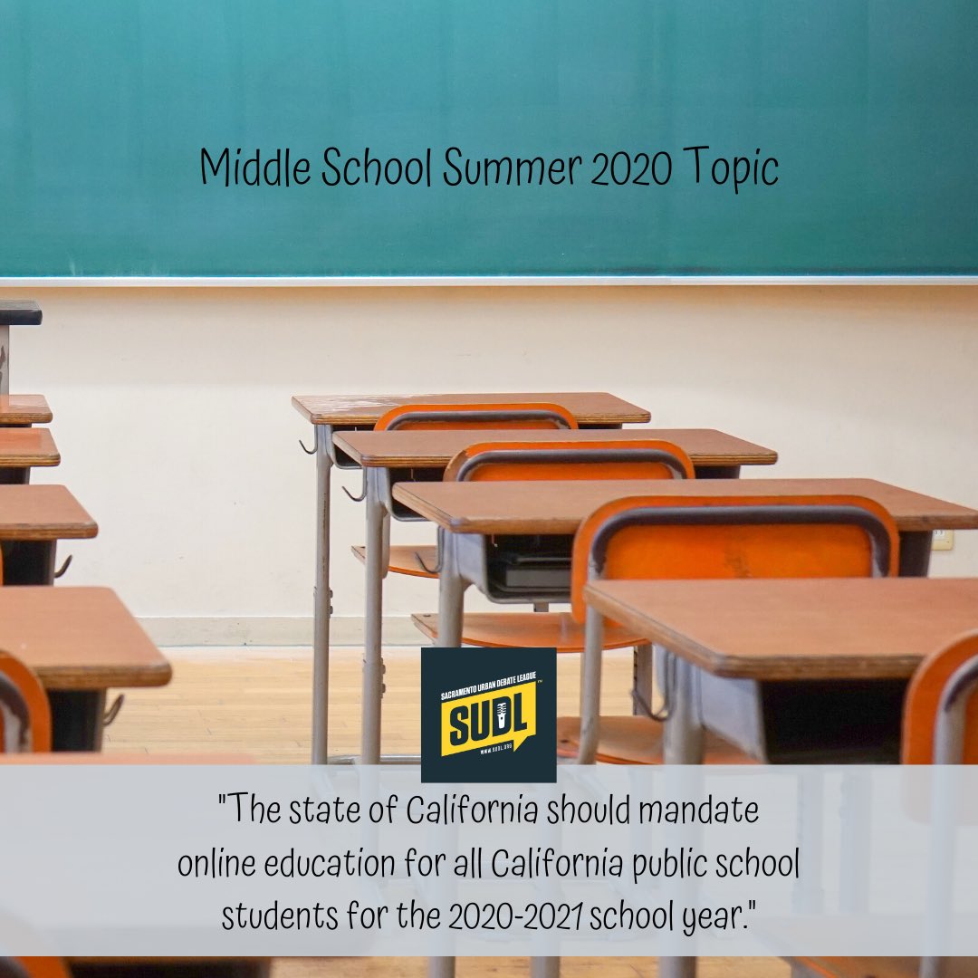 Sacramento Urban Debate League (SUDL) tweet media