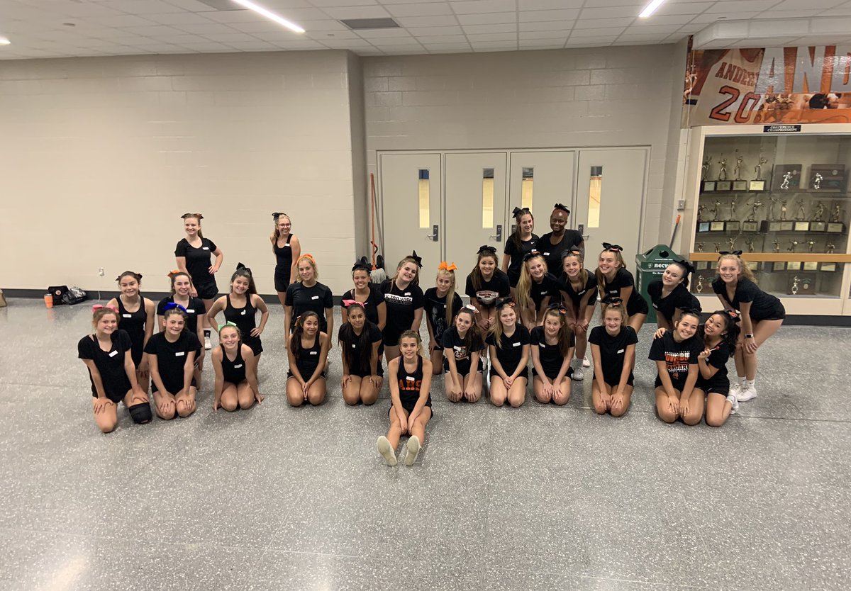 A great turn out for football cheer tryouts today! Thank you to all that came!