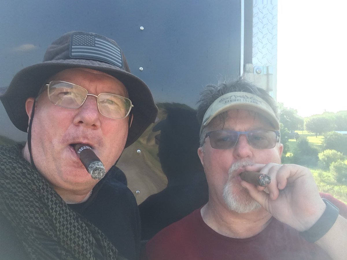 Somewhere on the side of I-10 outside of Topeka waiting for a tow truck ... surprisingly still on schedule.