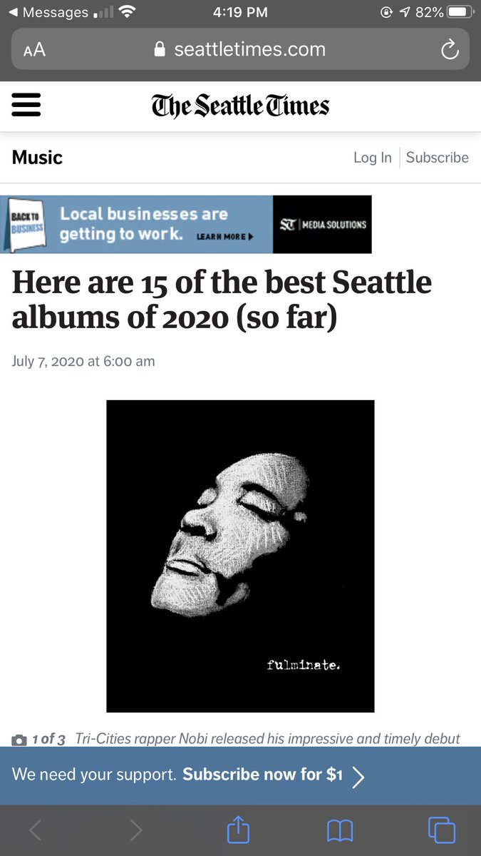ayoblasian's tweet image. Big thanks to @seattletimes for listing our album, Fulminate, as one of the top 15 best Seattle albums of the year so far ✊🏾