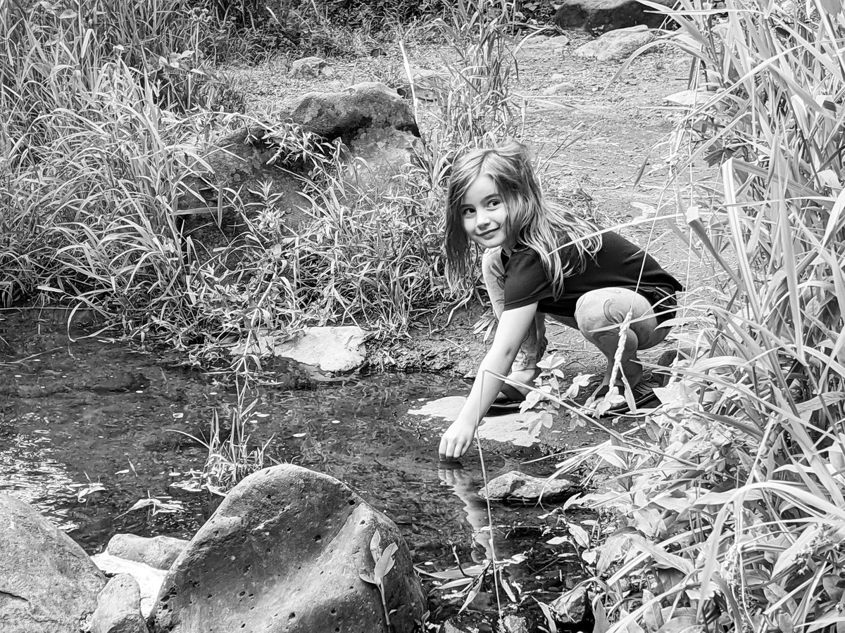 Kids doing what kids do. Please share a photo of recent nature adventures in your family. #childrenatnatureplay