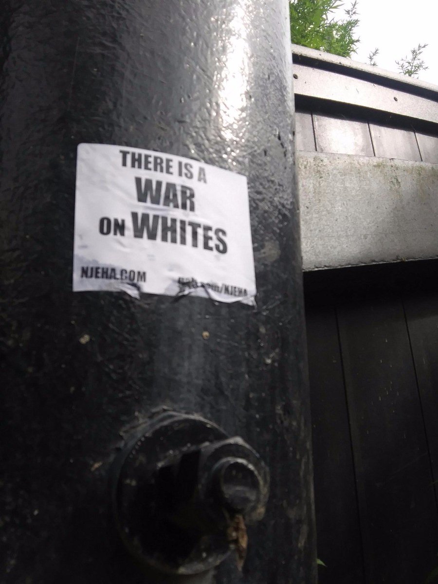 EuropeanAssoc's tweet photo. NJEHA activists placed promotional materials around:
--Radnor, Pennsylvania
--Cocoa, Florida
--Staten Island, New York
--Bordentown, New Jersey
#WhiteStrike
#LawAndOrder
#DiversityBecomesReplacement https://t.co/eymiVwn6CX