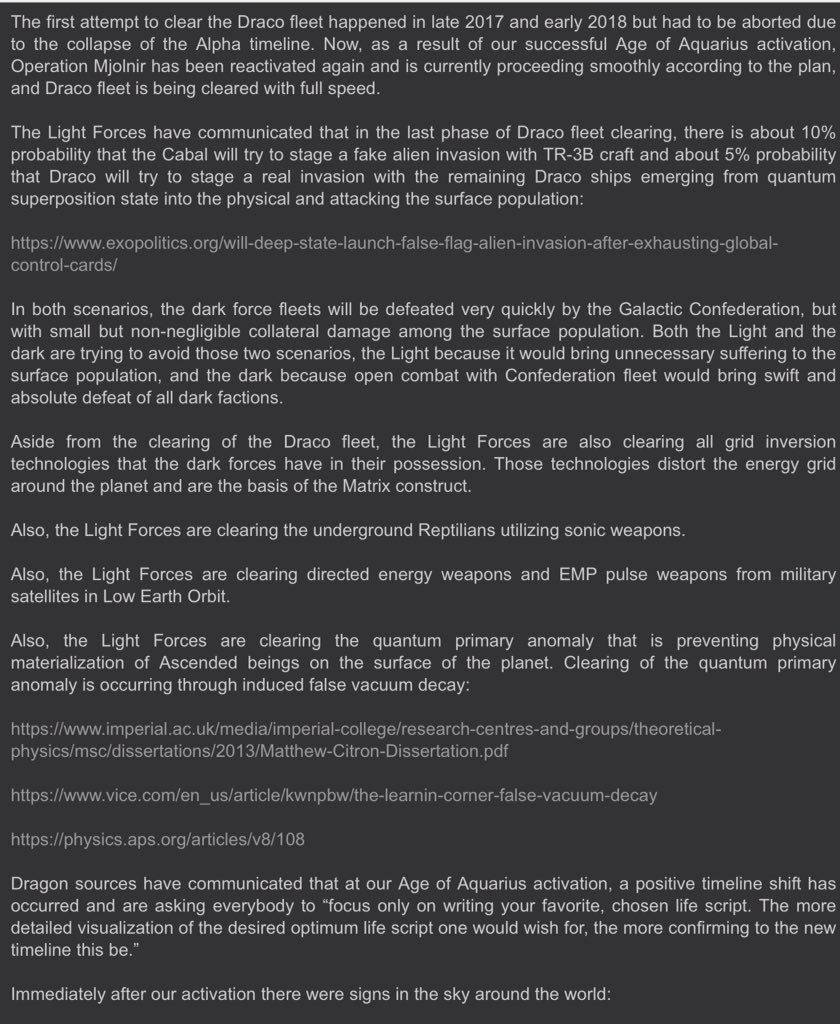 PeaToastie's tweet photo. COBRA - AGE OF AQUARIUS ACTIVATION REPORT

#Qanon #Galactic #mjolnir #jesuits #deepstate #hillary #trump #elevtion #ufo #meditation #draco #elon #PrinceAndrew #GhislaineMaxwell #Epstein #blacklivesmatter #antifa

Full report- https://t.co/qCJUcS3raY
.
.
.
. https://t.co/4EkNNpBLcw