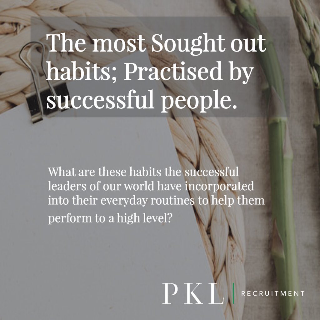 PKLRecruitment's tweet photo. Check out our latest blog on how to incorporate good habits to increase productivity and performance. Link in bio!
#blog #recruitment #recruitmentblogs #goodhabits #performance https://t.co/oh5tqnquyx