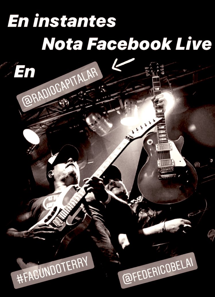En instantes!!
facebook.com/RadioCapitalAR/