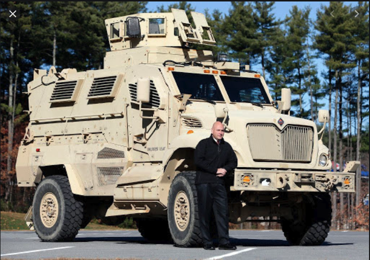 NoGunsInCanada's tweet photo. Just a reminder to all you gun-crackheads who think you'll "resist." You won't. 

You stand no chance when this shows up, and if you dare show aggression and shoot they will carve holes in your house with 50 cal until they get you.  

So stop that nonsense. It won't work. https://t.co/GnV0nEMEAo