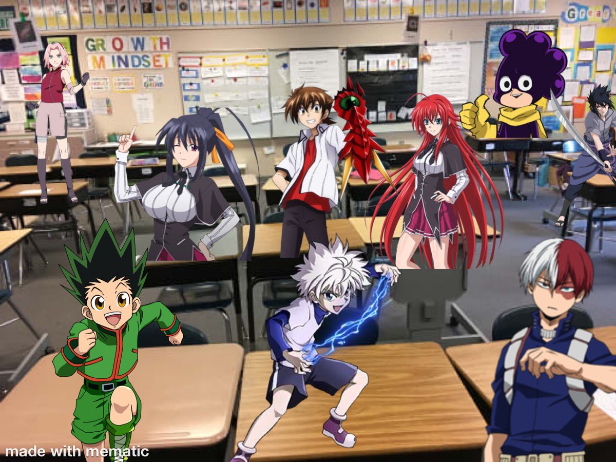 _T0kyo_'s tweet photo. So what classroom would ya like to be in? Class 1,class 2,class 3 or class 4?😭😂 https://t.co/nXmISqazjv