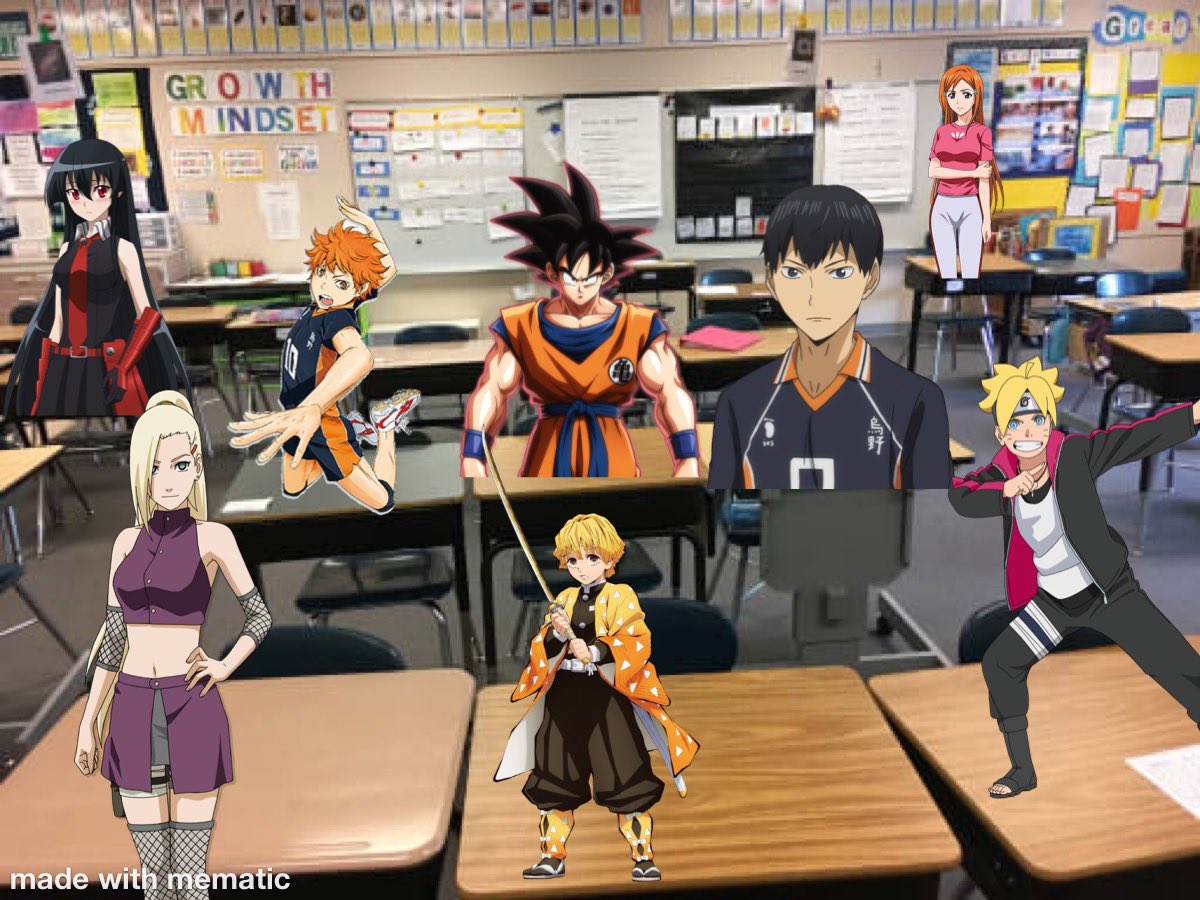_T0kyo_'s tweet photo. So what classroom would ya like to be in? Class 1,class 2,class 3 or class 4?😭😂 https://t.co/nXmISqazjv