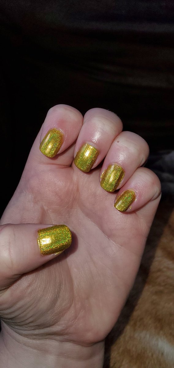 PPawbs's tweet photo. Y'all look how bomb my yellow Holo nail polish looks. Yellow is my favorite color 💛😍 https://t.co/J4VMmKFp2i