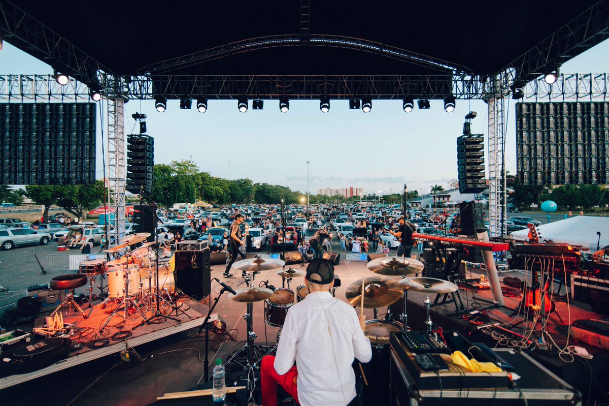 ldpgpr's tweet image. On July 4th, 2020 we made history providing our production, lighting and video solutions for Puerto Rico's first Drive-In Concert! The music festival in San Juan was a huge success with artists like Pedro Capó, La Secta and Circo. #LightingDesign @nolimitconcerts