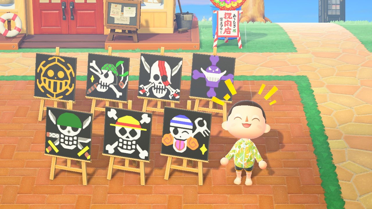 たっか 子育て奮闘中 1y ルフィのバランスが悪かったので少し修正 あつ森 Animalcrossing マイデザイン Onepiece ワンピース 海賊旗 麦わらの一味 ルフィ ゾロ ナミ 拡散希望 T Co Vwyxg0frrs Twitter