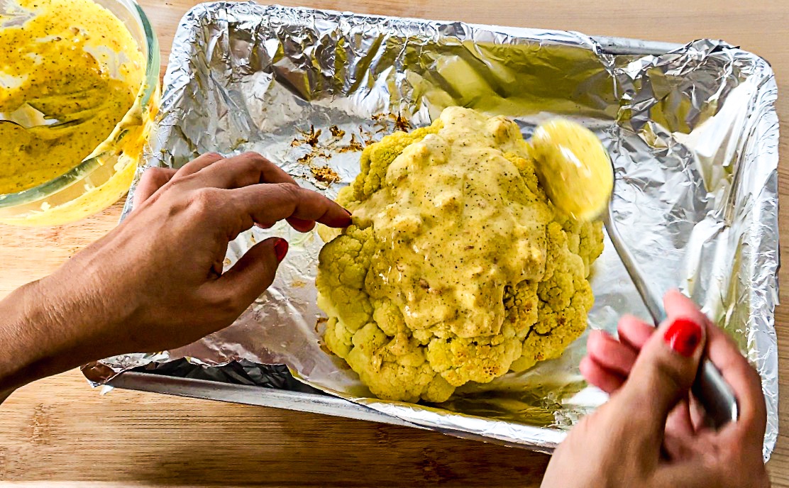 PSILoveLife's tweet photo. Whole Roasted Cauliflower!

Follow my #easyrecipes to make this #delicious #vegetarian  dish

New Video!🚩📽🚩▶️

Checkout the full #VIDEO : https://t.co/wzL71ZMI3y

Follow @ #Instagram : https://t.co/MGFhujigjT

#recipes #RecipeOfTheDay https://t.co/ff5MxUxDt4