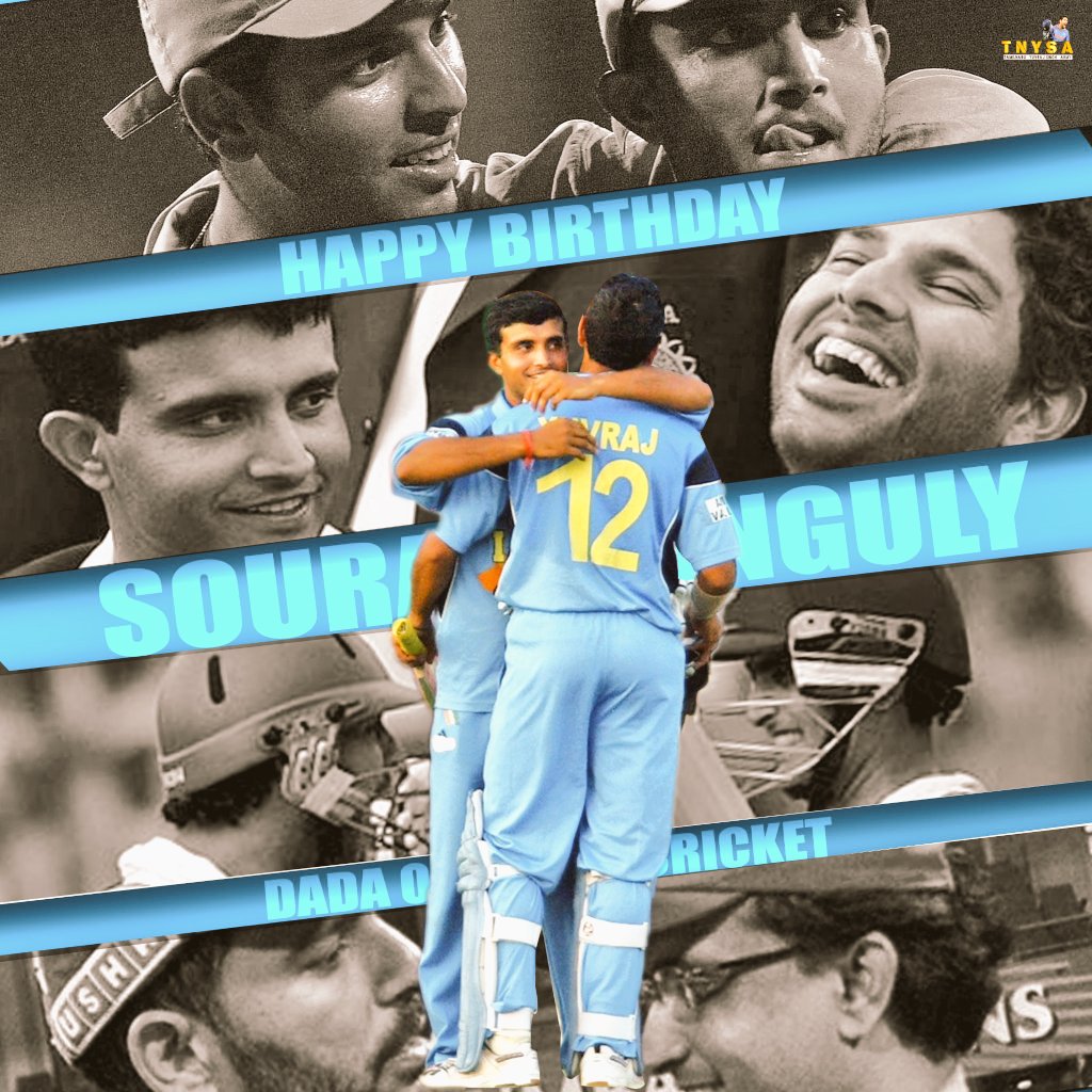 Happy Birthday @SGanguly99 DADA ❤ keep smile ur face😊 Wishes for Inspiration God @YUVSTRONG12 Paaji fans❤❤ #HappyBirthdayDada  #JaiAnjaneya🚩