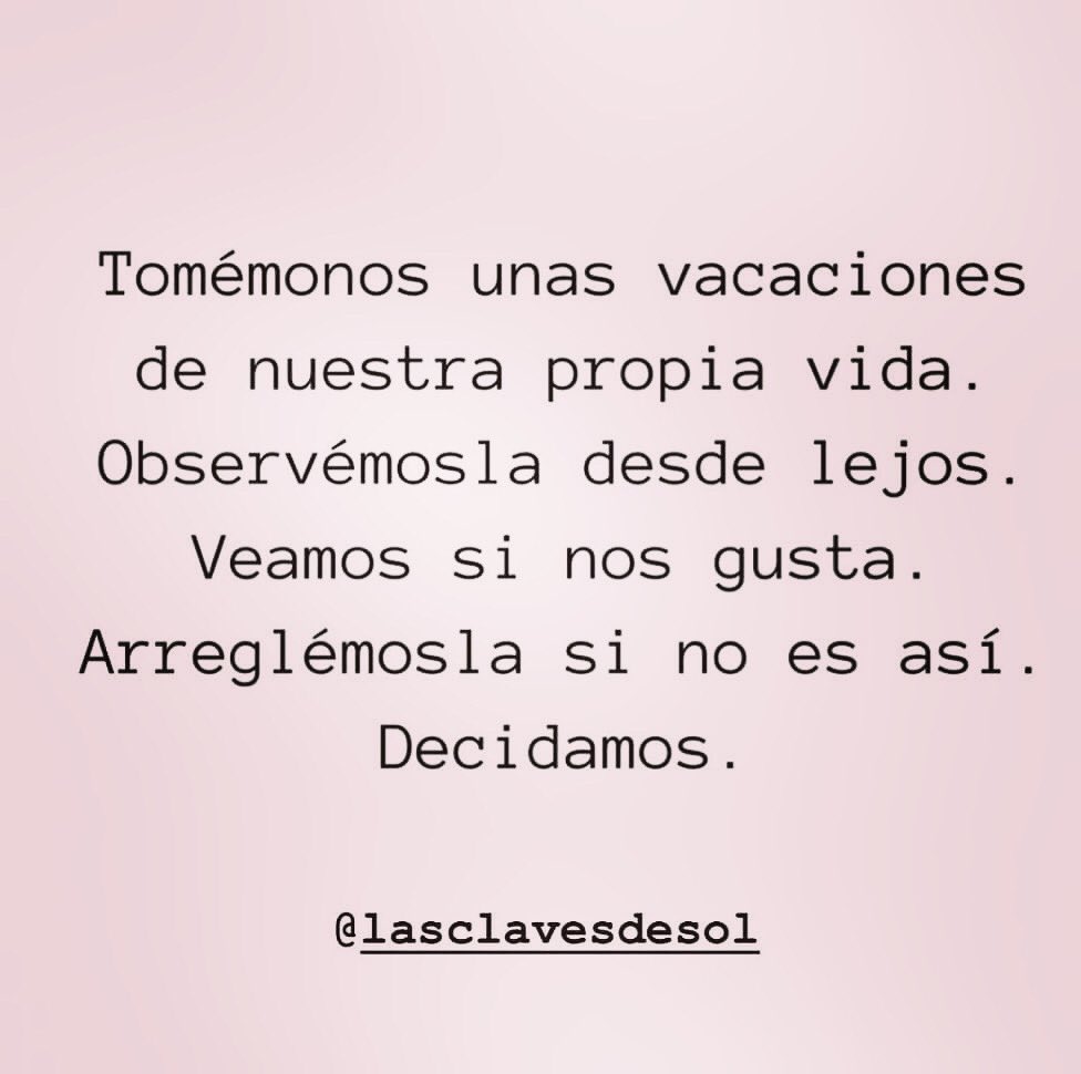 Vida solo una, aun habrá que recordarnos eso.