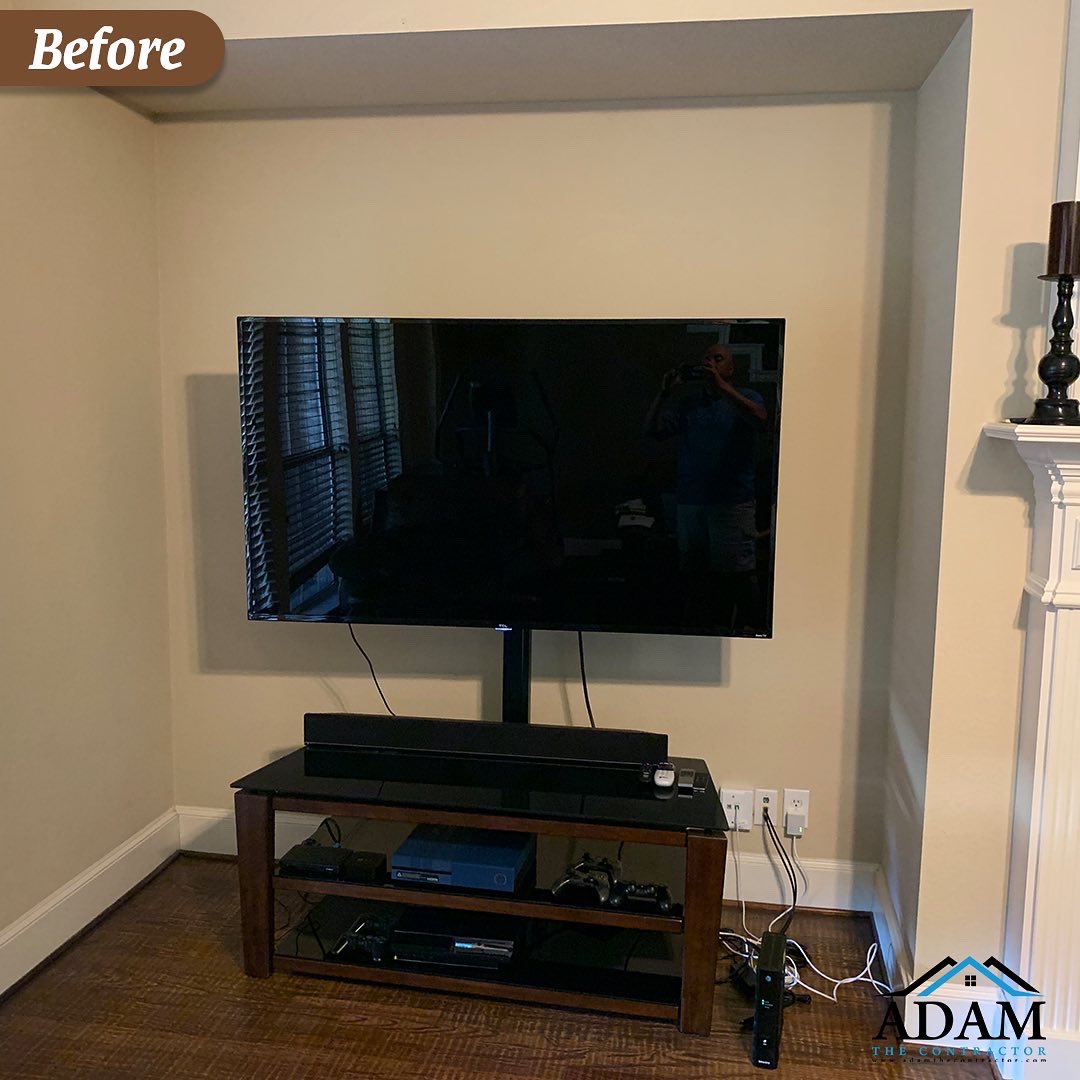 AdamContractor's tweet photo. We just love how this entertainment center turned out! The customer had a clear vision and really communicated to us what he envisioned. We love when our customers get involved and it really shows in the end result.
#adamthecontractor ⁣
#entertainmentcenter ⁣
#realestate https://t.co/BnZGXGO6mu