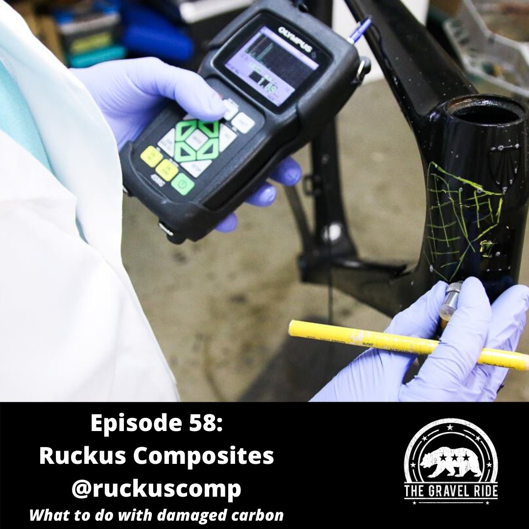 What the heck do you do when you crack or damage your carbon frame???   I wanted to know so I interviewed the experts at <a href="/ruckuscomp/">Ruckus Composites</a>.   I was surprised to hear some of their stories about what is possible with this wonderful material.    Check it out in your podcast feed today.