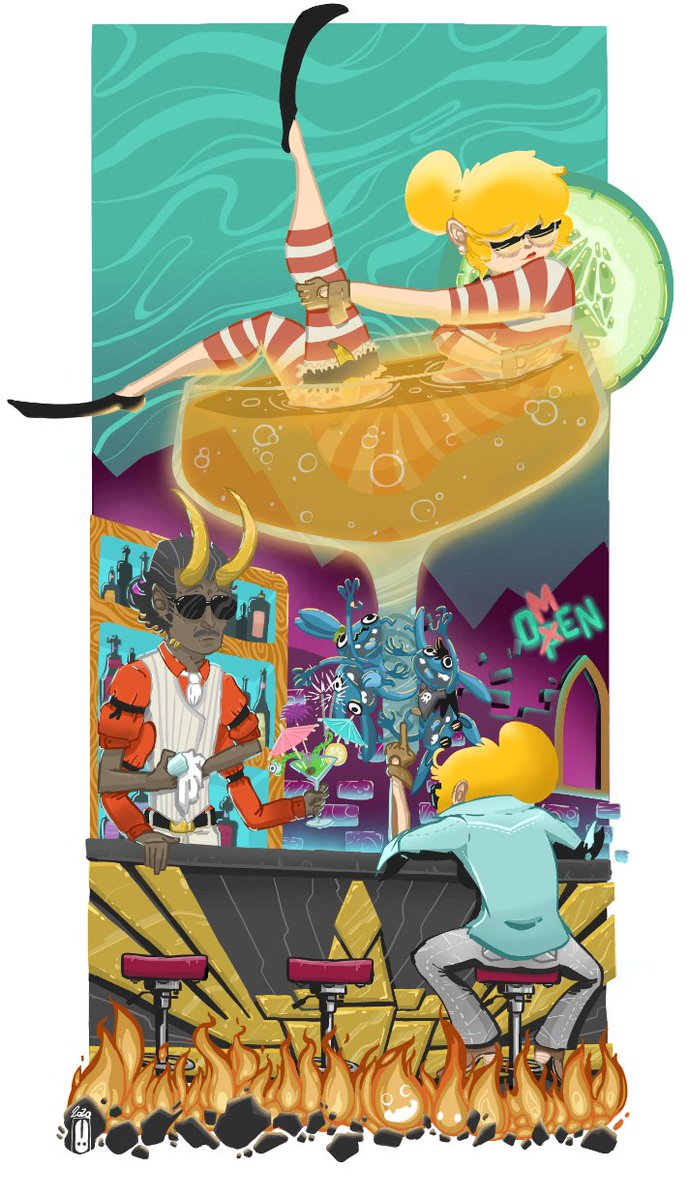 Lauren's vacation
First there was a trip to the zoo 
then came hell and so many cocktails
and after that ... is still a work in progress