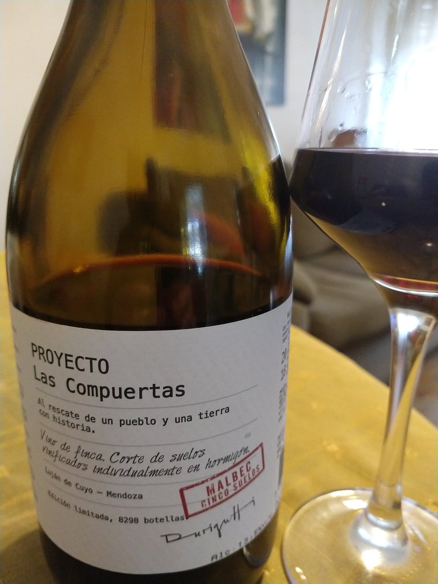 Tienen muchos buenos vinos y muchos buenos proyectos, pero creo que este es el mejor vino del mejor proyecto de los Durigutti.
