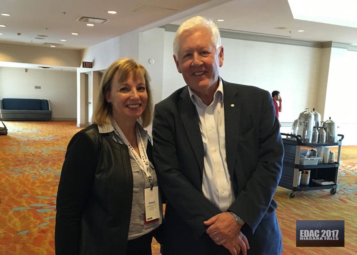 E_D_A_C's tweet photo. Congratulations to the Hon. Bob Rae, named Canada’s Ambassador to the United Nations. Ambassador Rae spoke at the 2017 EDAC Conference in Niagara Falls, ON - where we snapped these 📸 with CEO Penny Gardiner and EDAC President Aileen Murray @mellormurray @BobRae48 #GoodJobBob https://t.co/v4KQmsaW0W