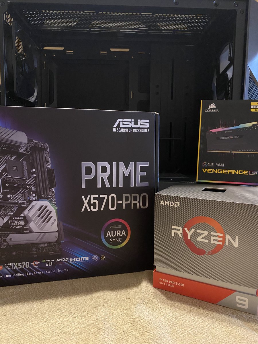 Cpt_Moshor_Ttv's tweet photo. ๐My NEW PC๐
CASE- Cooler Master H500 M
CPU- AMD Ryzen 9 3900X 12-core
MOTHERBOARD-Asus Prime X570-Pro
RAM-Corsair Vengence RGB Pro 16GB
GPU-Gigabyte GeForce GTX 1060 WindForce
Let me know ya thoughts!
@SmallStreamersR @Quickest_Rts @rtsmallstreams @StreamersRtw @SupStreamers https://t.co/XrK04eMTRL
