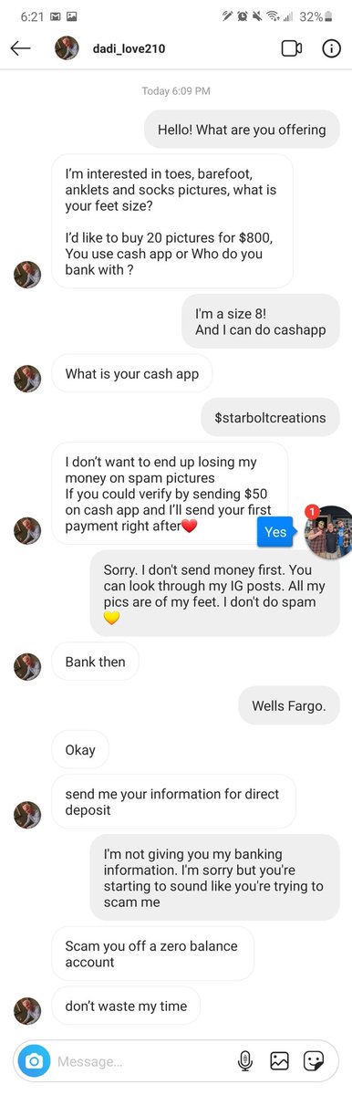 PPawbs's tweet photo. A couple scammers from IG. I'll add more to this post as I get them. Just so y'all don't waste your own time. 💛 https://t.co/pfPbuLcW2k