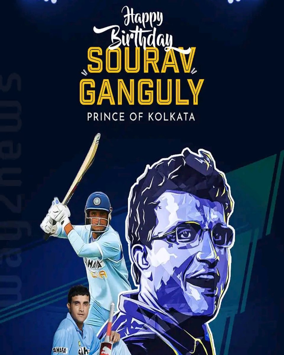RJJyoti3's tweet photo. Happy wala birthday to cricket ke dada
@SouravGangulyCo 
@SGanguly99 https://t.co/L5okjfw5QD