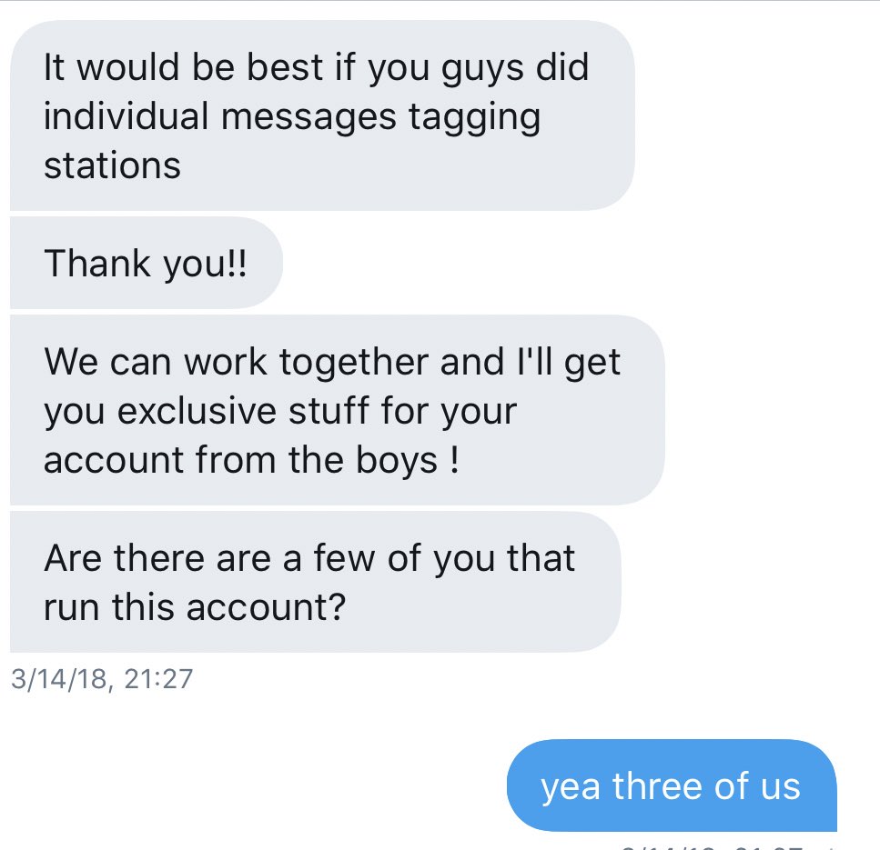 so basically this person needed our help with promotion for the single and at first we just helped w radio stuff. we were even offered to get exclusive stuff for helping out (which fell through and i'll explain how)