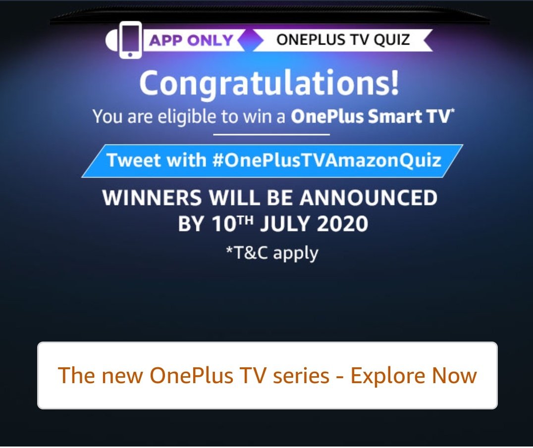 abhishek_s_iyer's tweet photo. #OnePlusTVAmazonQuiz @amazonIN https://t.co/cAZtCEIUU9