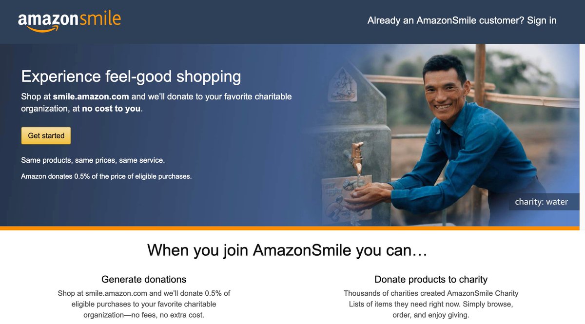 - (@thekevinryder) on Twitter photo You can donate to <a href="/Friends_Helpers/">Friends & Helpers</a> without spending a penny!
When you shop at Amazon, go to Smile.Amazon.com. Same prices, but a percentage is donated to your fav charity :) You can donate to <a href="/Friends_Helpers/">Friends & Helpers</a> without spending a penny!
When you shop at Amazon, go to Smile.Amazon.com. Same prices, but a percentage is donated to your fav charity :)