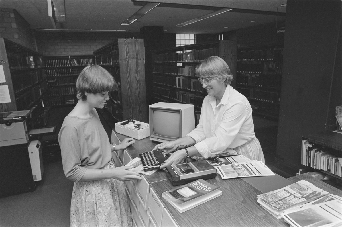 Not a store, but you could rent a computer from a Dutch library at one point!
