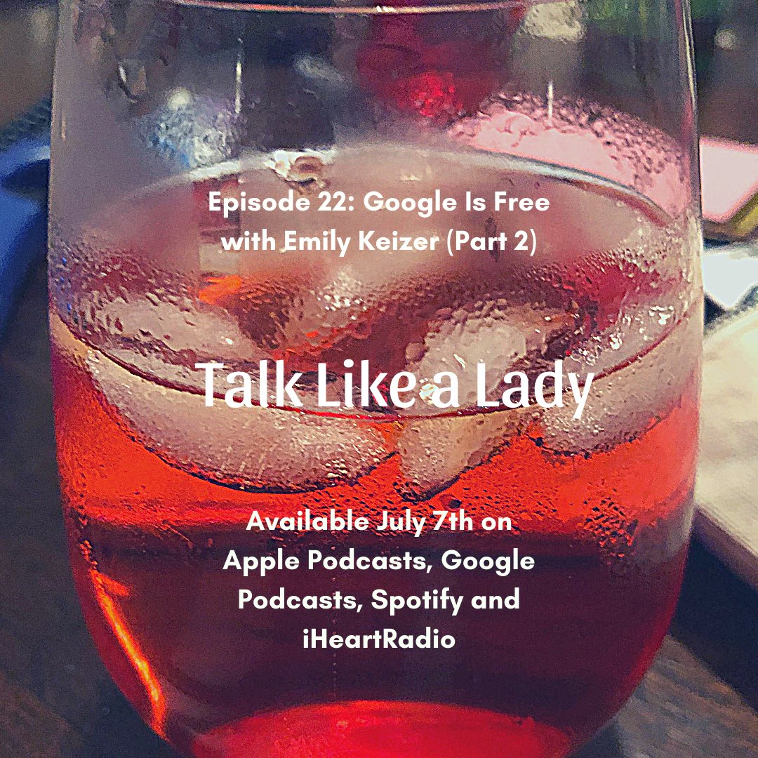 TLALPodcast's tweet photo. Episode 22: Google is Free with @emkristen is out. You know us, talking about body parts, sharks, taffy. Also some important stuff: #BLM, white privilege and #metoo. #TLALPodcast #TLAL #Sharks #Taffy #labia https://t.co/UDJJ0veotj