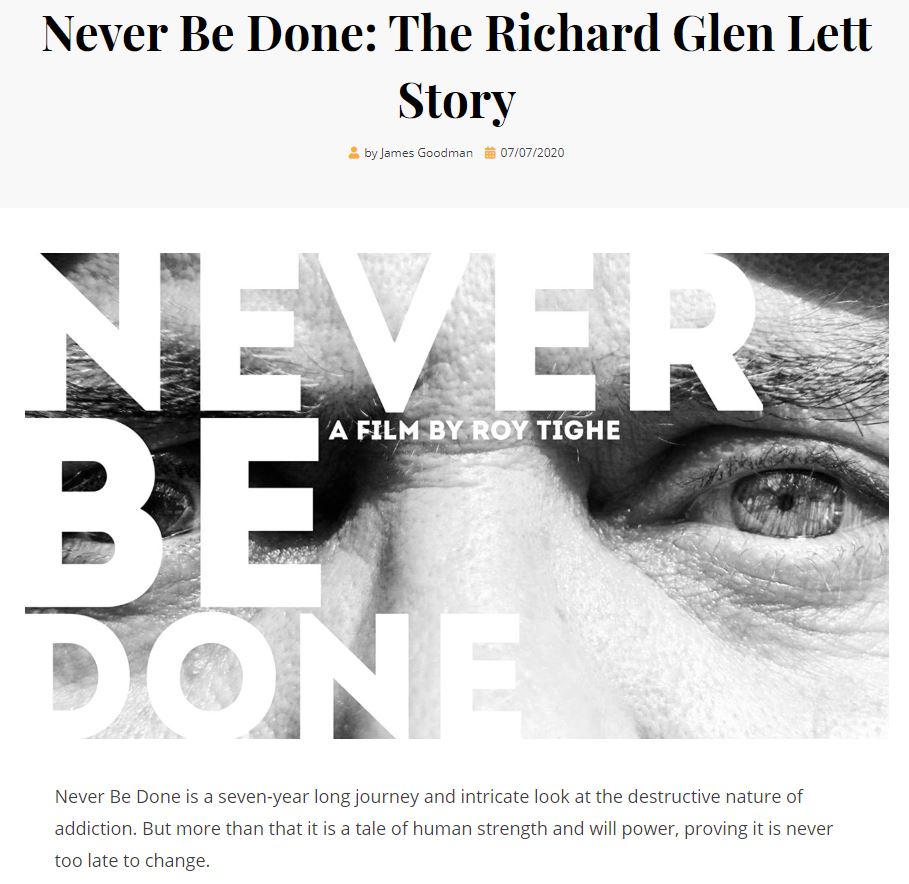 Never Be Done: The Richard Glen Lett Story tweet media
