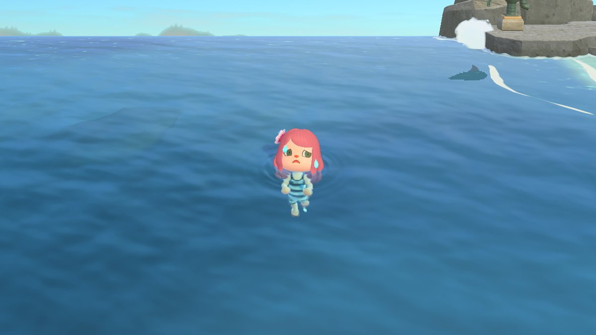 MagicallyJen's tweet image. Go swimming they said. It'll be safe they said #AnimalCrossing #ACNH #NintendoSwitch