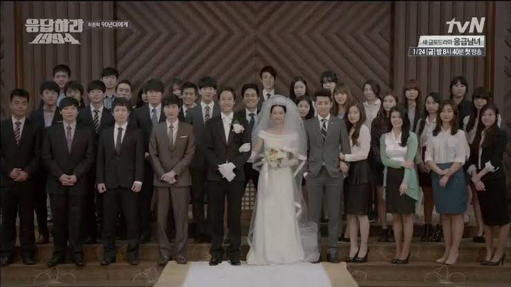 Reply 1994True, we may always be bickering with each other, but we leaned on each other and were happy together. 1994 was like a gift to us. And exactly eight years later, an unbelievable gift came to Korea—of all days, on that day."-Na Jung