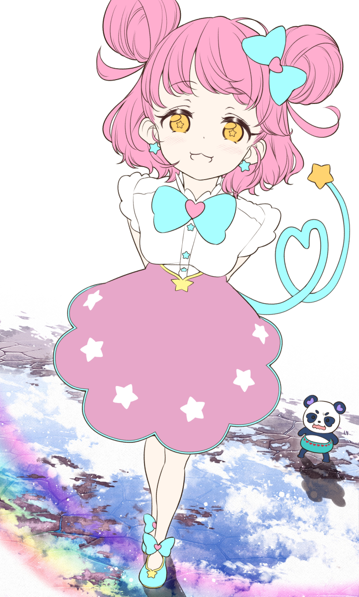 清書、キャラベタと背景 