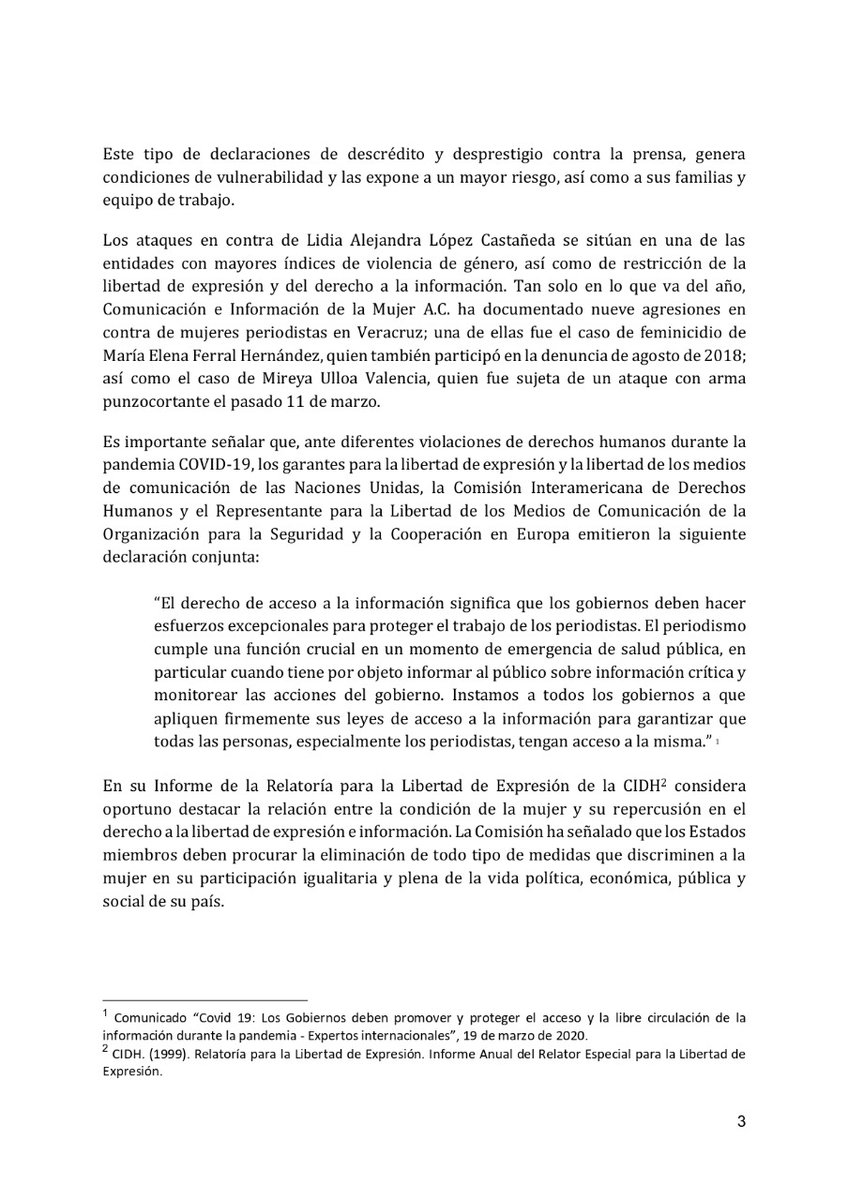 prensacimac's tweet photo. 🔴 Condenamos la campaña de desprestigio y violencia de género, a través de redes sociales en contra de Lidia Alejandra López Castañeda. Exigimos al gobierno de #Veracruz pronunciarse a favor de garantizar el ejercicio periodístico y el derecho a la información. https://t.co/iG5yDt4l9P