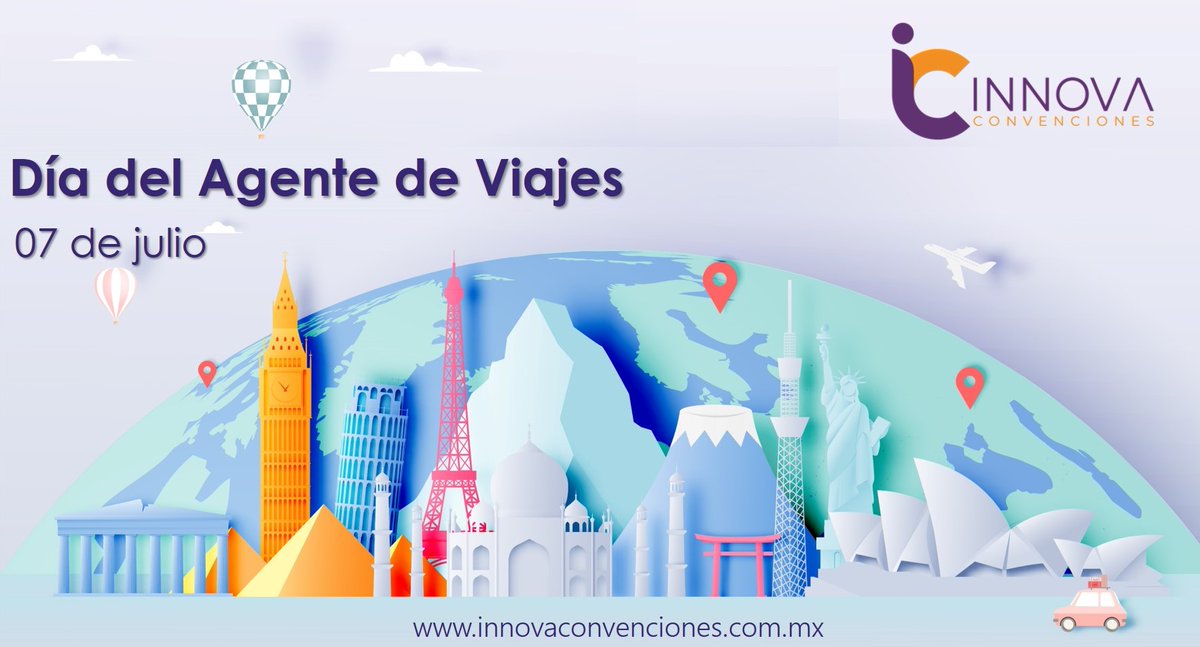 I_Convenciones's tweet photo. Hoy felicitamos a todos los agentes de viajes que continúan brindando un servicio de excelencia, que nos ayudan a cruzar las fronteras y limites de nuestros proyectos profesionales o personales.

#Turismo #AgenteDeViajes #EventosVirtuales #EventosHíbridos #IC https://t.co/oq1gHjymMM