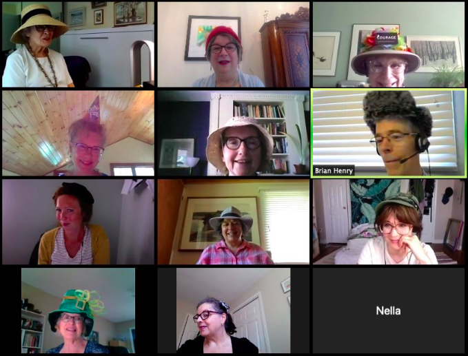 Bquickbrownfox_'s tweet photo. Silly hat day in the Zoom classes!
#fun #zoom #zoomclass #funonzoom #quickbrownfox #writing #writingclasses #writers #publishing #editor #editing #getpublished #sillyhat #hats #Onlineclass https://t.co/LHpDKEOrSL