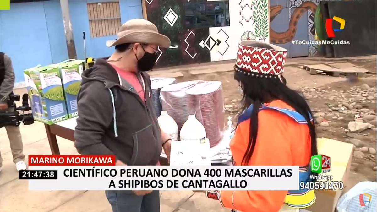 PTV_Noticias's tweet photo. #Envivo | El científico #MarinoMorikawa dona 400 mascarillas a #Shipibos de #Cantagallo #PanamericanaNoticias #24HorasEdiciónCentral Todos los detalles en ► https://t.co/gj7lGwGLNU https://t.co/AEcsik7uuf