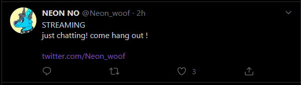 woof_out's tweet photo. @Neon_woof can't escape the fact that he tweeted his twitter. Never forget. Still a pawgers stream https://t.co/EdBXN99Pat