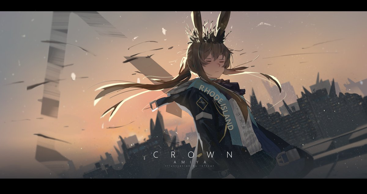 アーミヤ(アークナイツ) 「#明日方舟 #阿米娅 是摸鱼 」|loftcatのイラスト