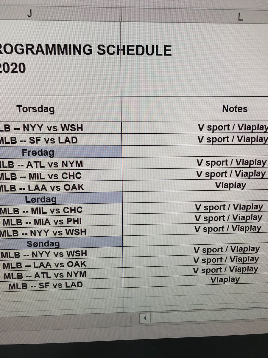 Det blir sommer i år også! The Boys of Summer er tilbake på skjermen natt til fredag 24. juli. Yankees vs Nationals som åpningskamp.😍⚾️#mlb