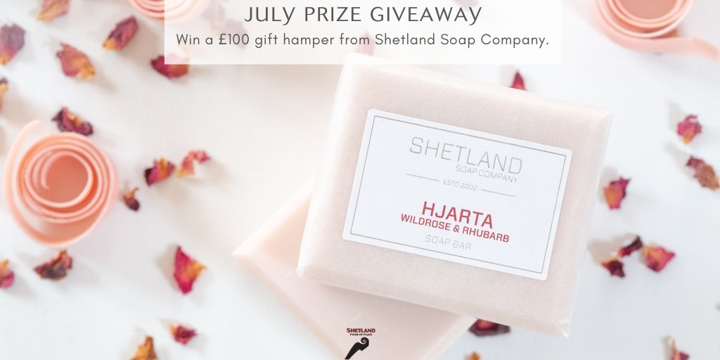 Your chance to win a £100 gift hamper from Shetland Soap Company! 🧼 🛁 All you have to do is answer the question OR complete one of the actions listed at shetland.org/#prizedraw Closes at 11.59pm BST on Friday 31 July. Full T&Cs on the website. Good luck!