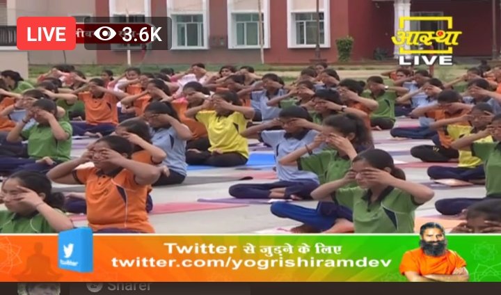 आज का योगाभ्यास योग ऋषि स्वामी रामदेव महाराज के साथ 💐💐💐
<a href="/yogrishiramdev/">स्वामी रामदेव</a> <a href="/khordha_pys/">Pantajali Yog Samiti Khordha</a> @punyadev25march <a href="/Swamitirthdev/">स्वस्थ जीवन 💎</a> <a href="/Ach_Balkrishna/">Acharya Balkrishna</a> <a href="/Sadhvi_Devpriya/">Dr. Sadhvi Devpriya</a> <a href="/sudhansu_bst/">Sudhansu Adhikari #patanjali</a>