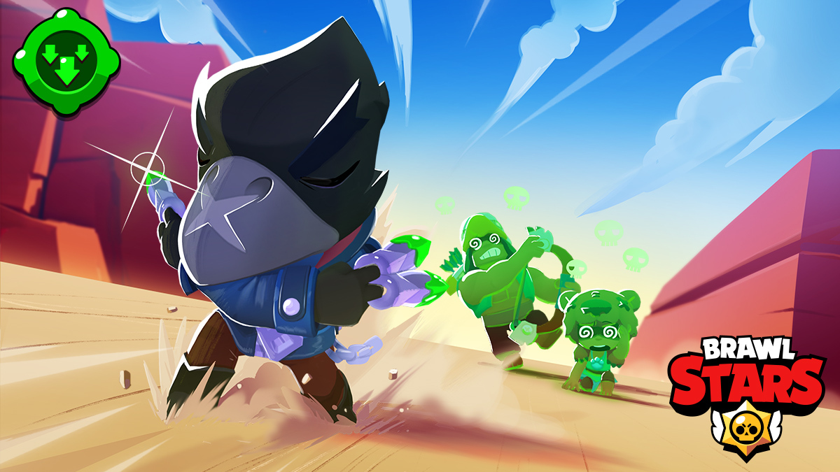 Brawl Stars On Twitter Crow S Newest Gadget Has Arrived Use Slowing Toxin To Slow All Poisoned Targets - brawl stars fotos crow