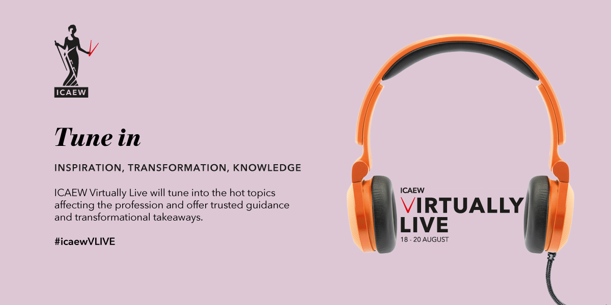 ICAEW_NYH's tweet photo. Tune into #ICAEW Virtually Live on 18-20 August. It will run over three days and bring tailored transformational content whether you work in business or practice. Free for #ICAEW members. REGISTER NOW -> https://t.co/1KGhyEvrFn
#icaewVLIVE #icaewpractice #icaewbusiness https://t.co/GXt7edtKMo